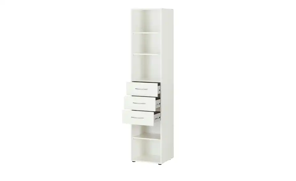 Regal Multischrank-System 40 cm 185 cm Weiß