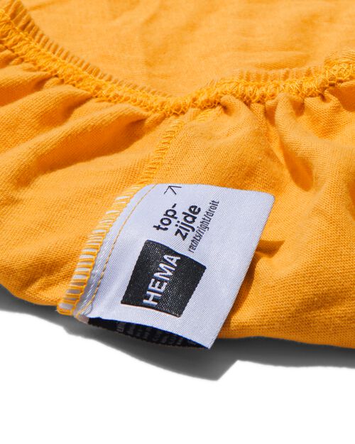 drap-housse enfant jersey 70x150 jaune ocre