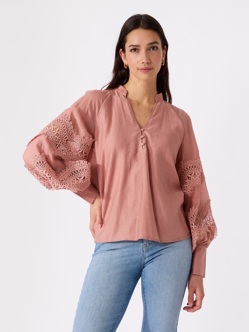 Ella bluse Rose Tan