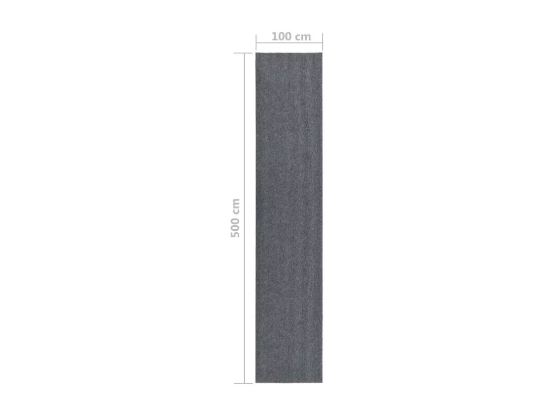Tapis 100x500 cm gris
