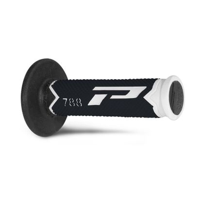 Poignées de guidon Progrip MX 788 FLUO Universel - Blanc / Noir