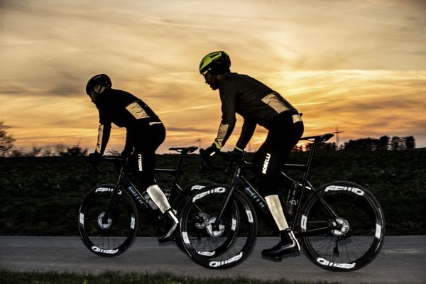 Rogelli Essential Hi-Vis Bib Cykelbukser, Black