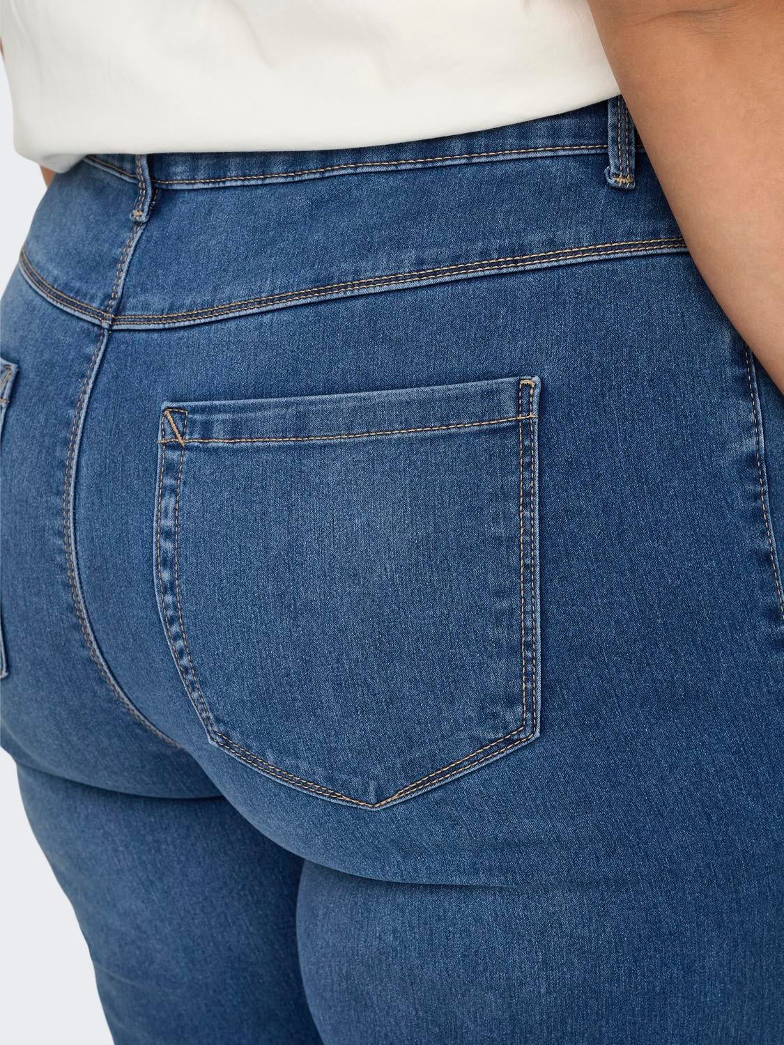 CARAUGUSTA Hohe Taille Gerade geschnitten Jeans Light Medium Blue Denim