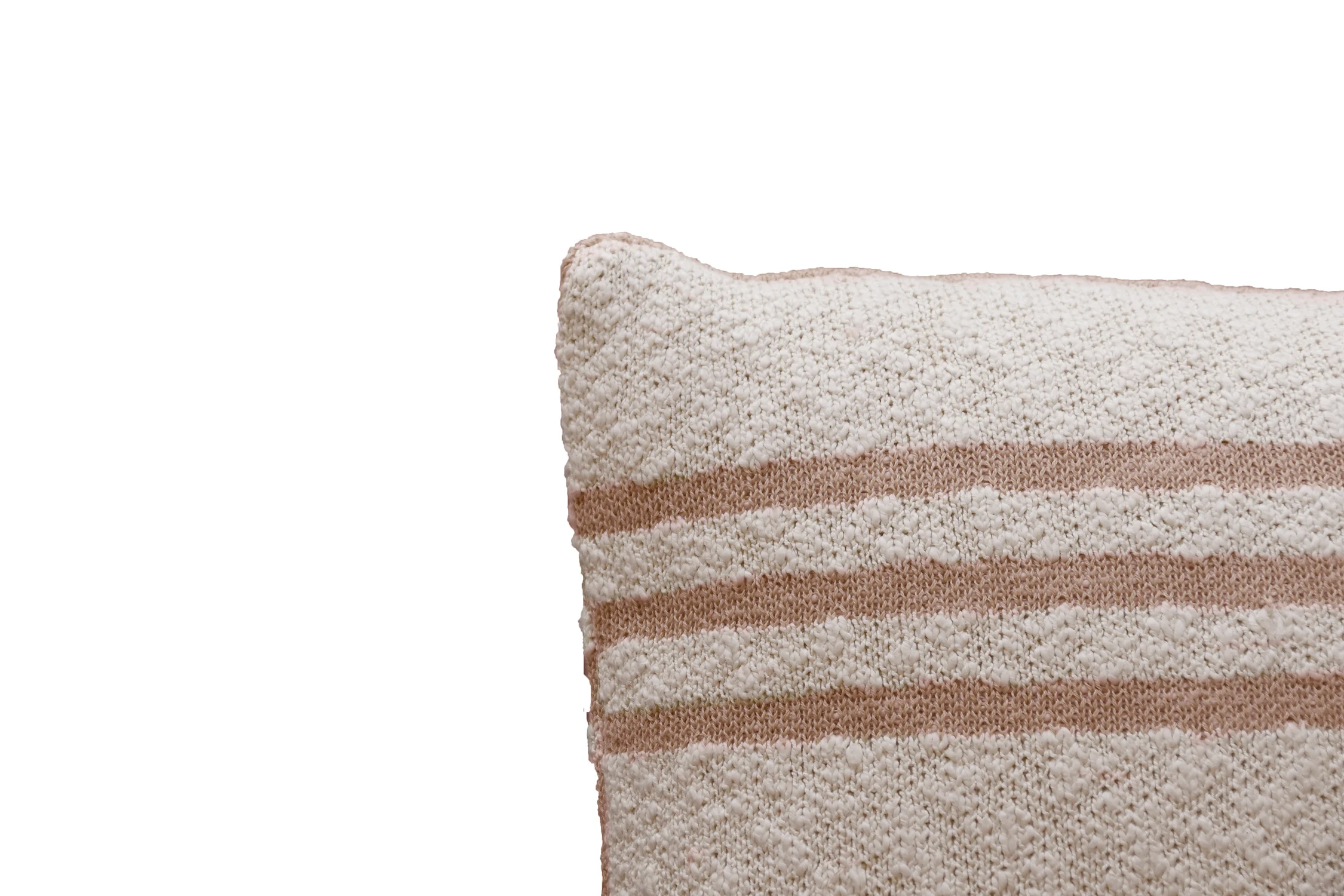 DUETTO - Coussin en tricot en coton | Orange