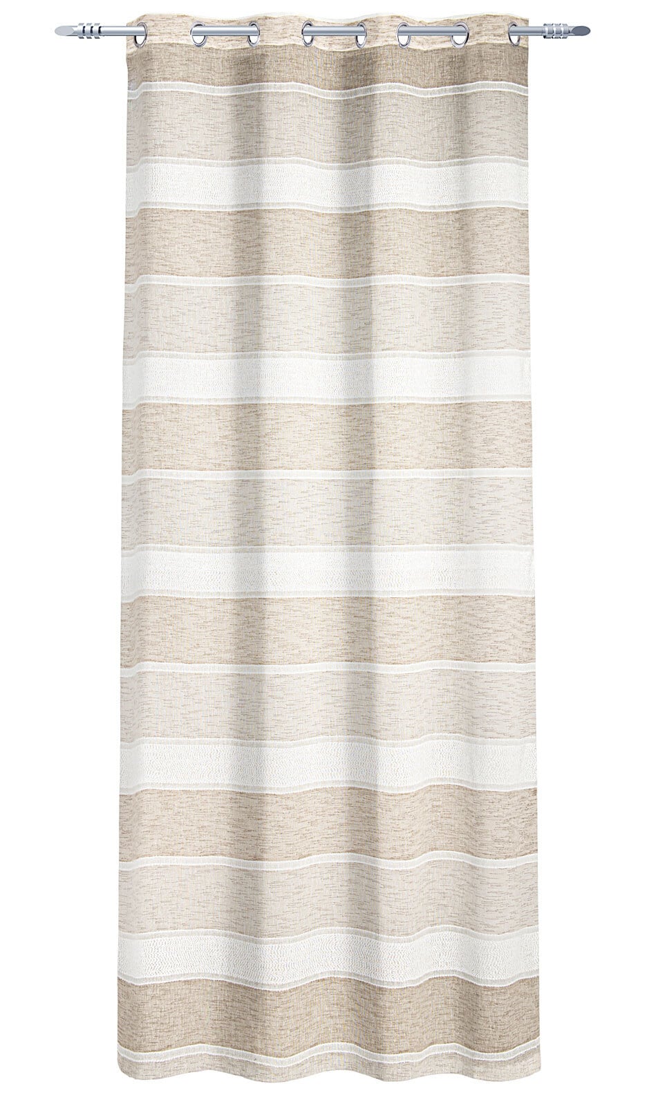 Ösenschal ZORA 140 x 245 cm anthrazit/offwhite