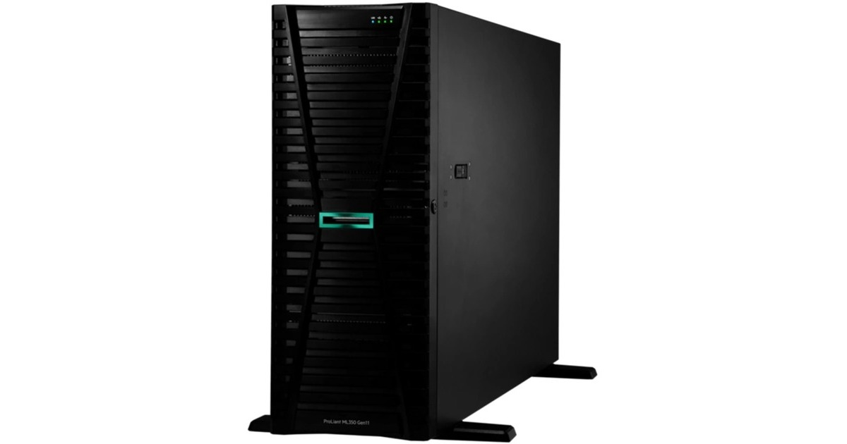 Hewlett Packard EnterpriseProLiant ML350 Gen11 (P53569-421) serversysteem  (Zwart | Xeon Silver 4416+ | 32 GB)