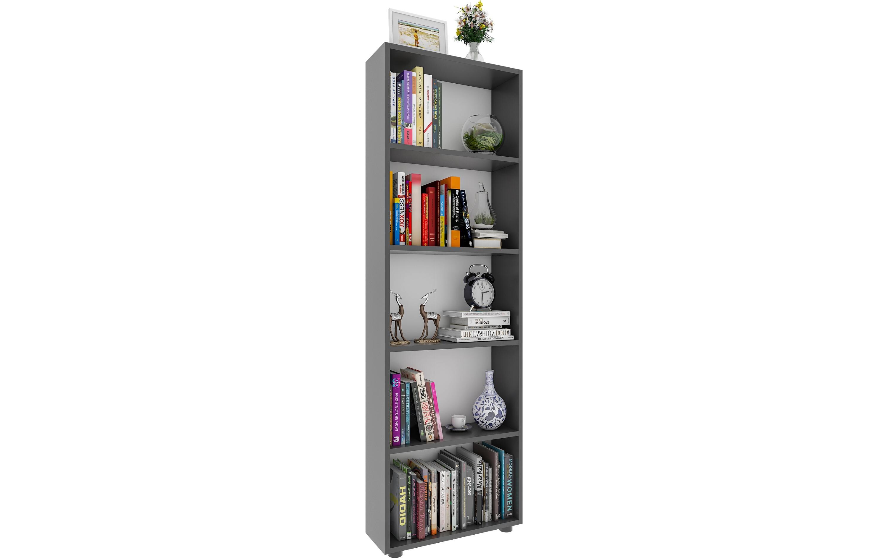 Regal Bulas 5-fach 169 x 56 cm, AnthrazitStandregal