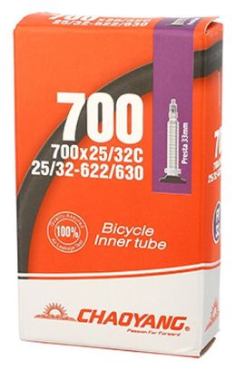 CHAMBRE AIR ROUTE/VTC 700X25/32 VP CHAOYANG VALVE 33MM