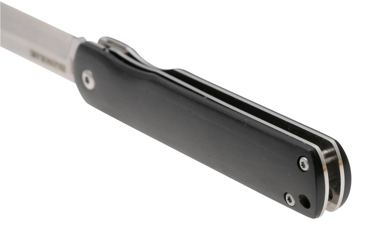 Higonokami zakmes 8 cm HIGOLNRBL Linerlock Black Pakkawood, gelamineerd staal