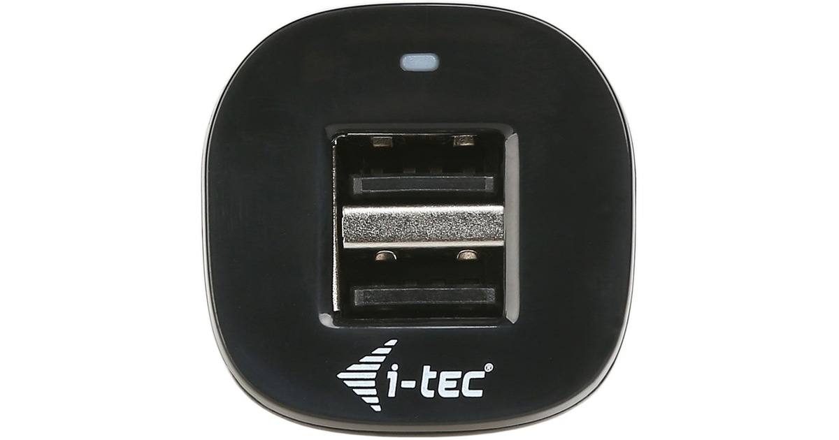 i-tecDual USB Car Charger 2.1 A  (Zwart)