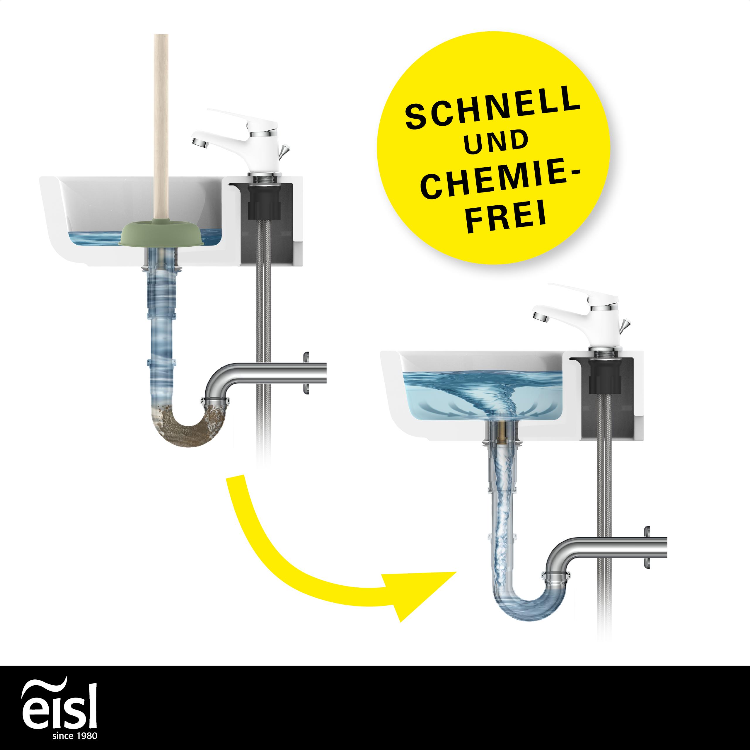 Eisl Bunter WC Pömpel Ø 140 mm farbige Saugglocke Grün