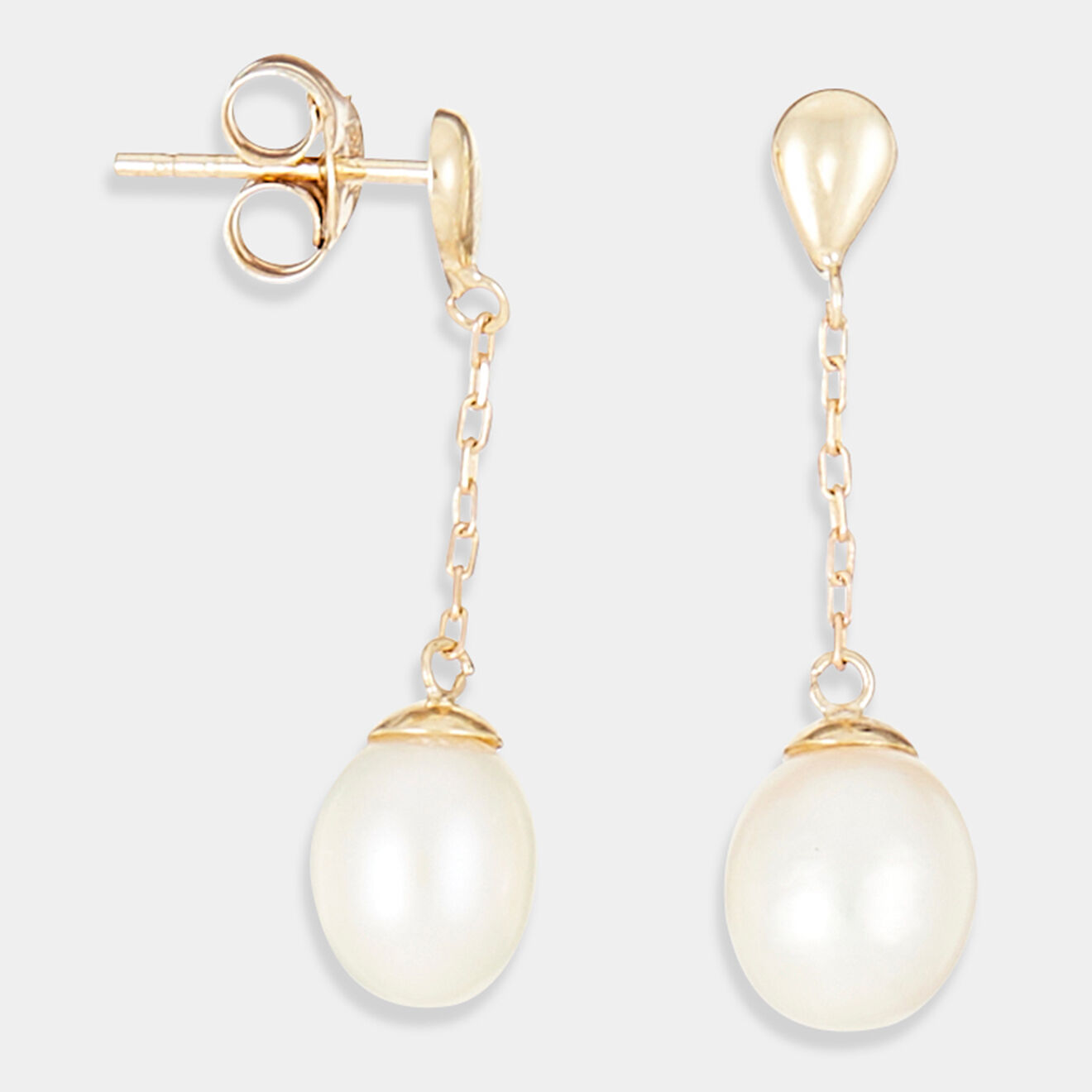 L'Or by Diamanta Boucles d'oreilles Aueri Perles or jaune