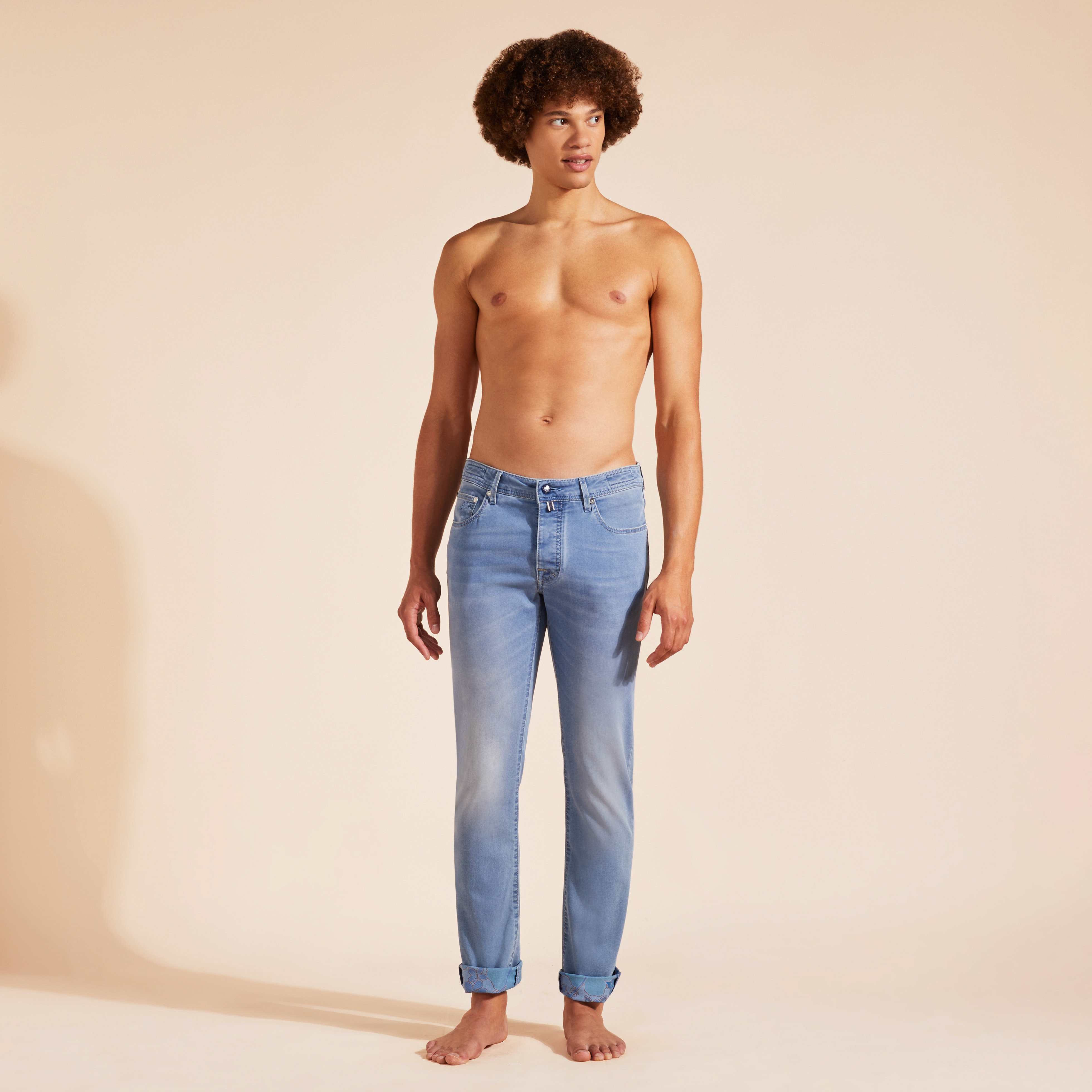 Jean Coupe Droite Homme Tropical Turtles