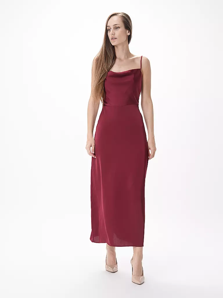VILA Abendkleid VIRAVENNA dunkelrot