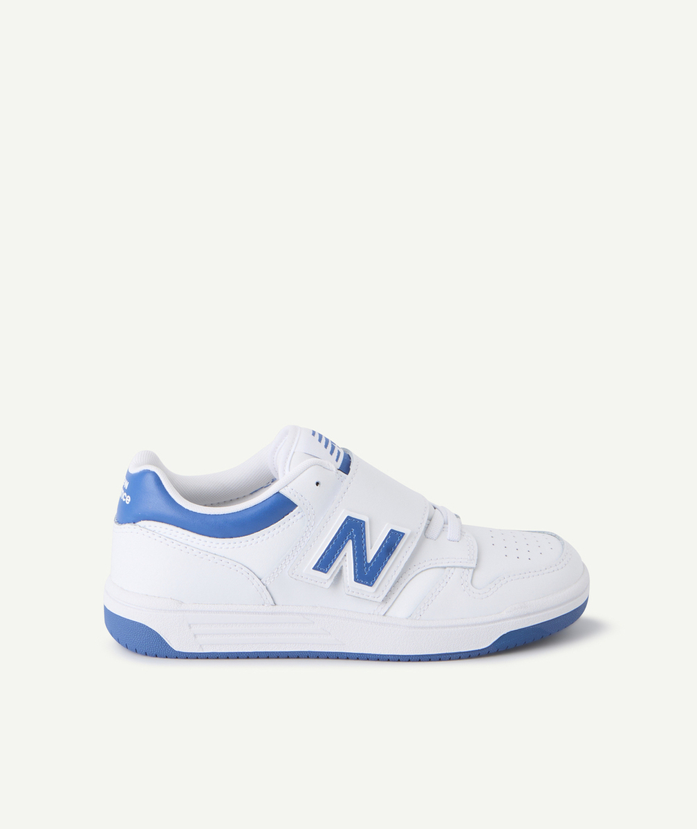 NEW BALANCEBASKETS À LACETS 480 ENFANT BLEU ET BLANC