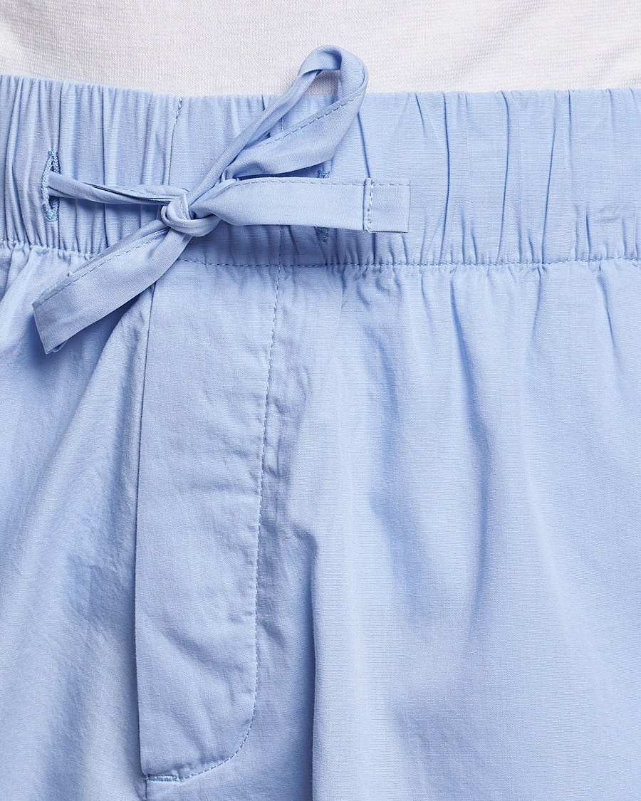 Tekla Poplin Pyjama Shorts Light Blue