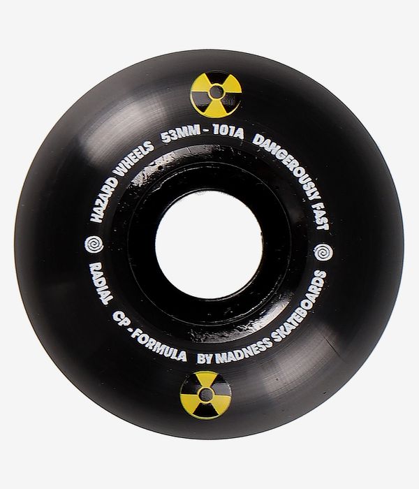 Madness Hazard Swirl CP Radial Rollen (black) 53mm 101A 4er Pack