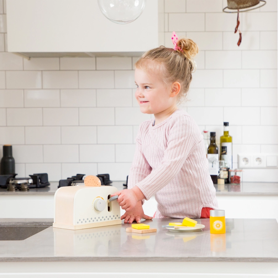 New Classic Toys Toaster mit Zubehör - Creme