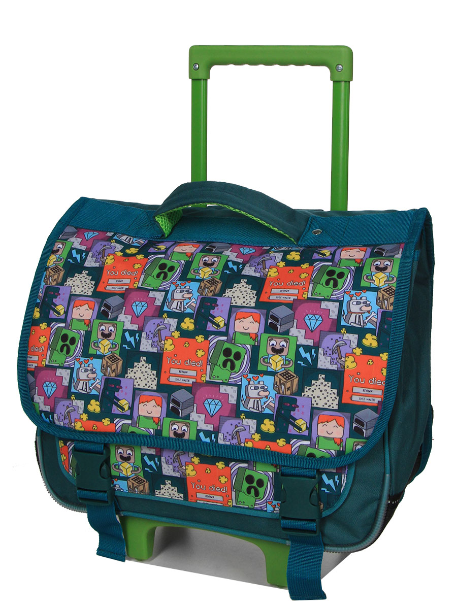 Cartable À roulettes Minecraft Collection 38 cm