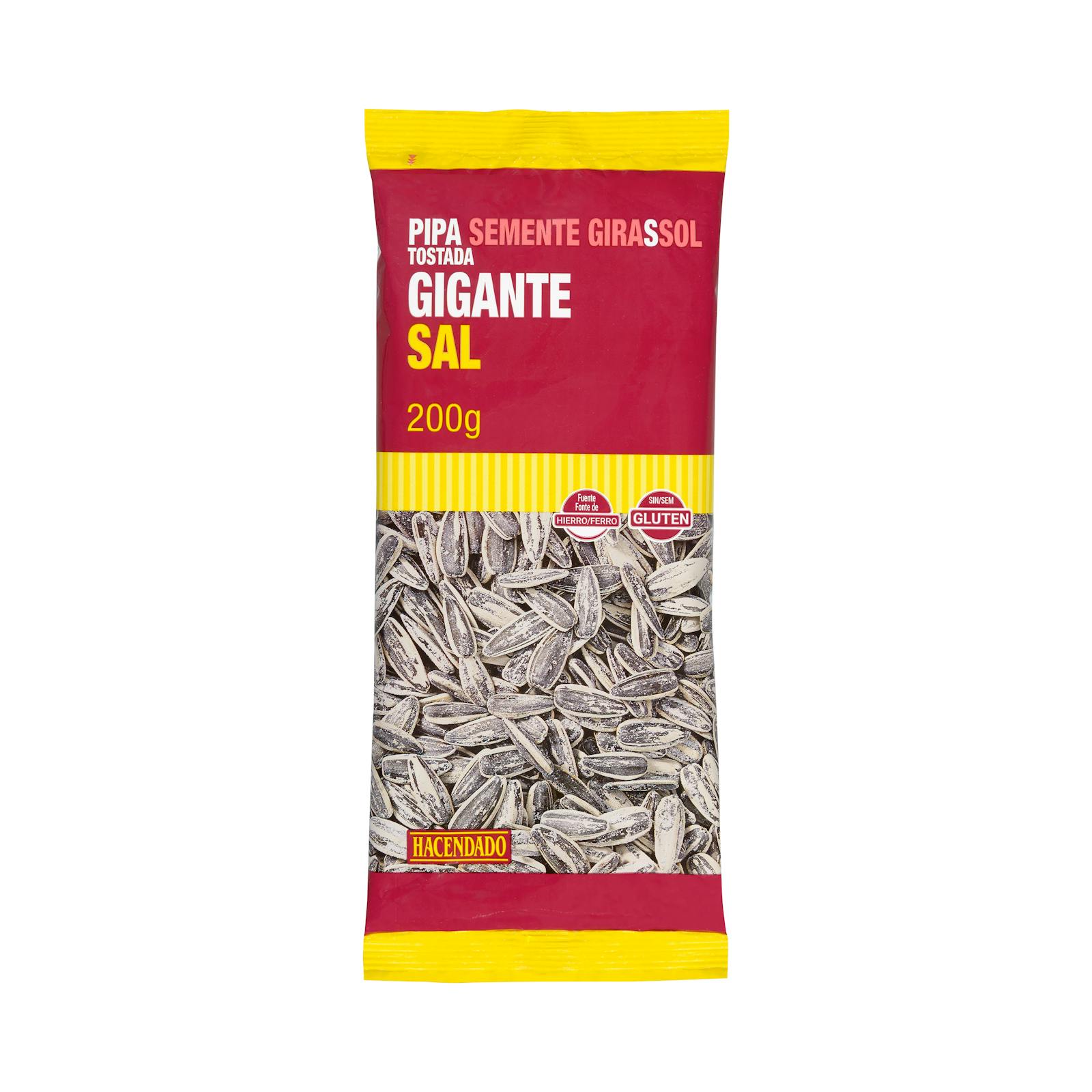 Graines de tournesol grillées géantes Hacendado au sel