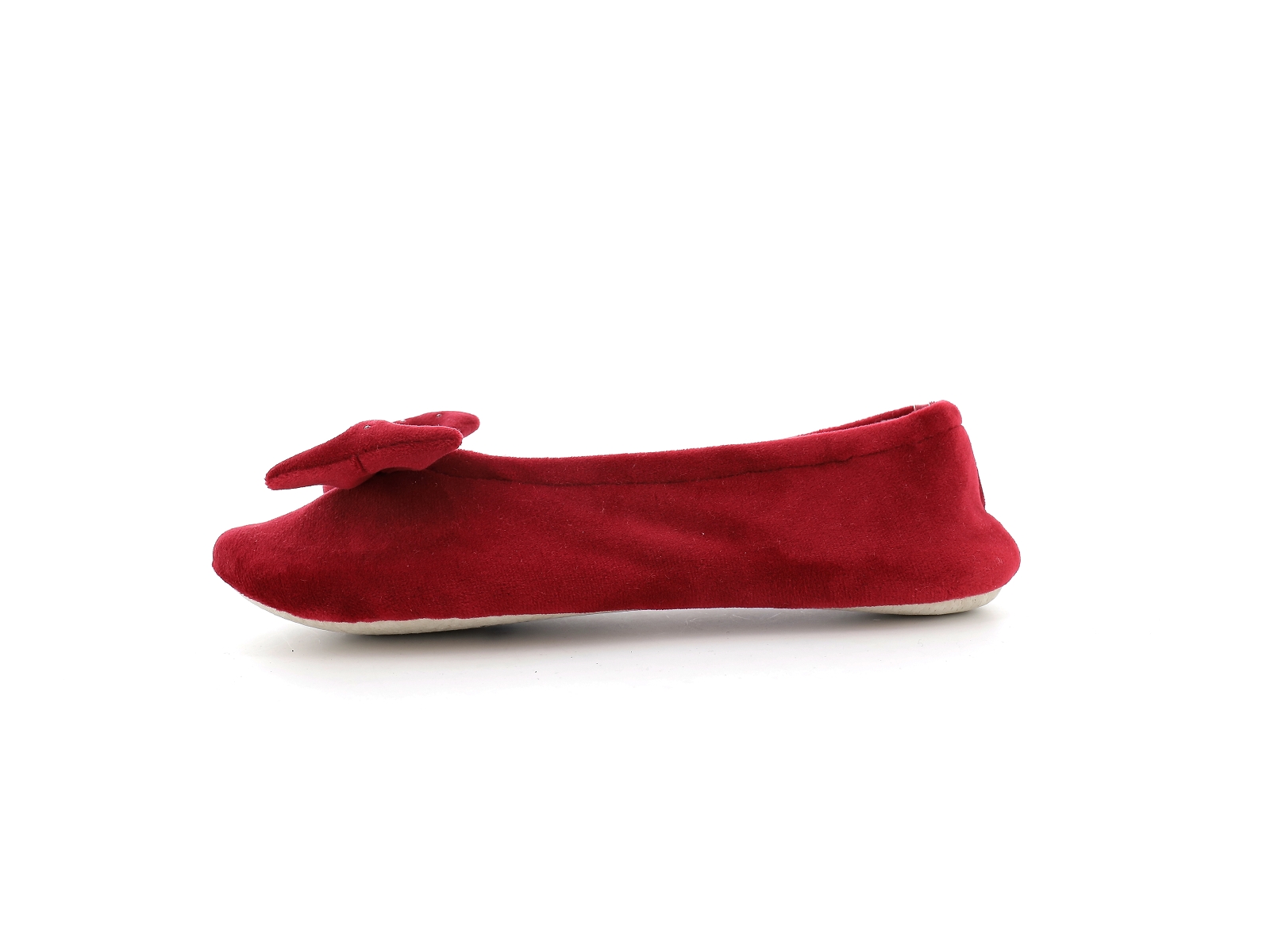 Isotoner-95991 Textile Velours Bordeaux