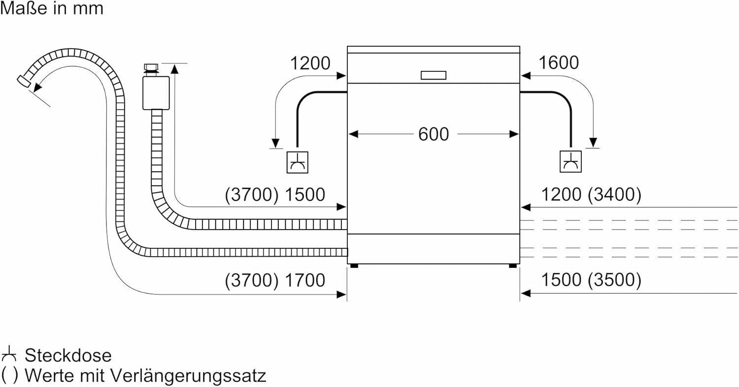 Bosch Serie 4, Unterbau-Geschirrspüler, 60 cm, Edelstahl, SMU4ECS21E