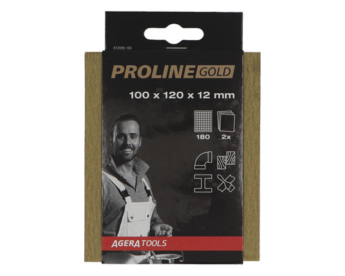 PROLINE GOLD professionele schuurpads P180 120x98x13 mm