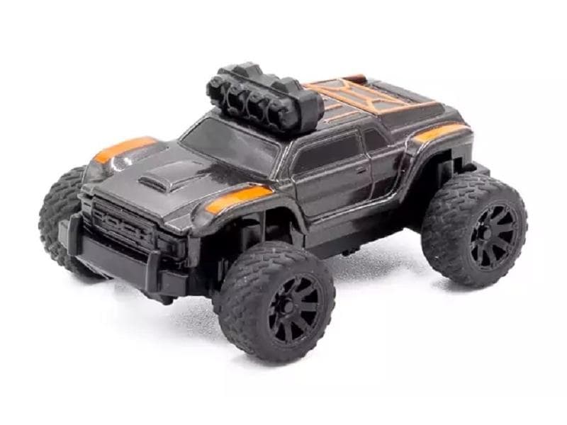 Turbo Racing Micro Monster Truck TC-01, Schwarz, RTR, 1:76 Vollwertiges RC-Auto im micro Format
