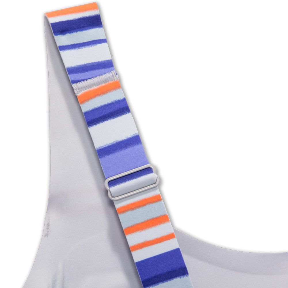 Brooks Dare Scoopback Sport-BH Damen multi stripe ash