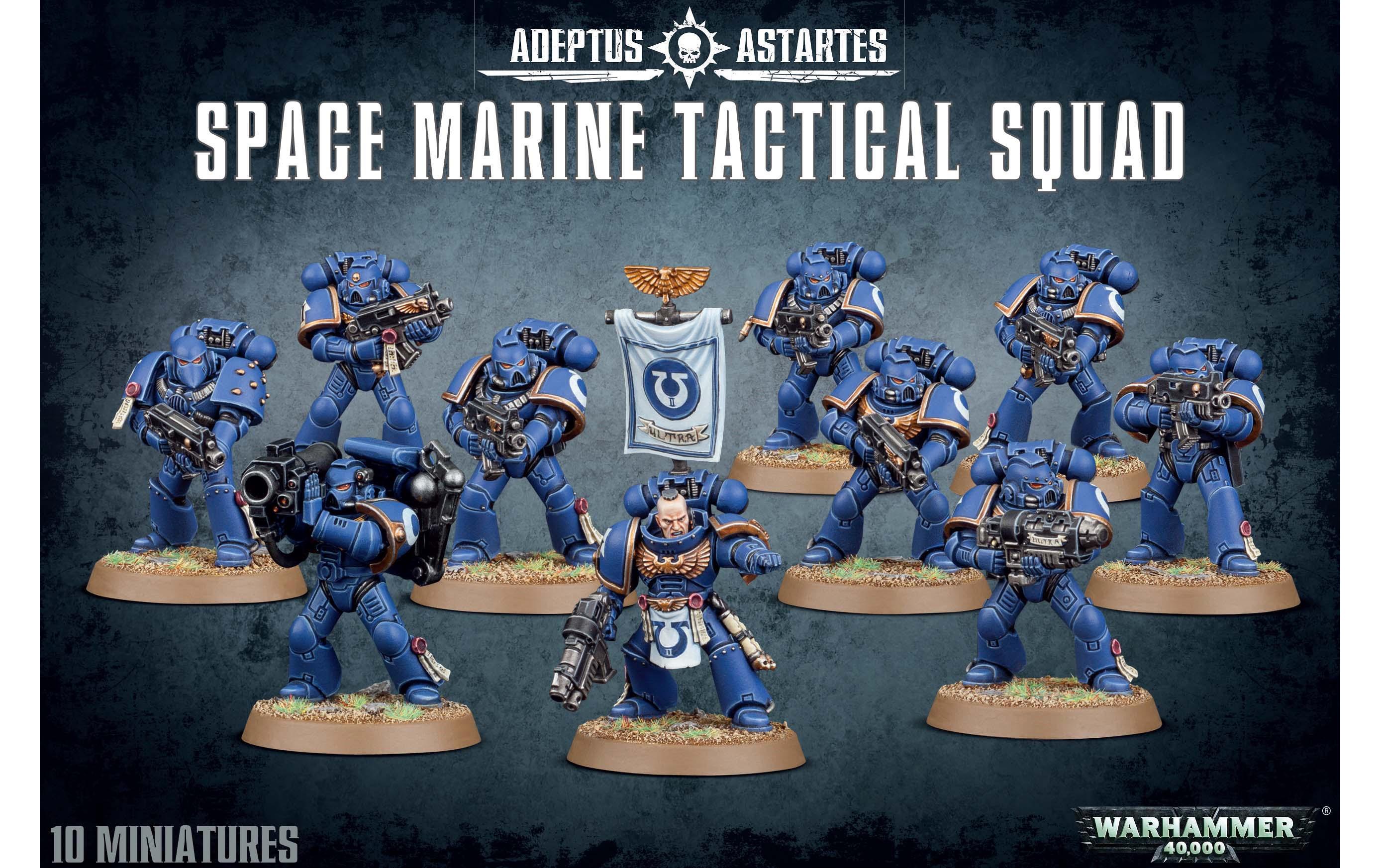 Figurenset Warhammer 40.000 Space Marine Tactical SquadDas Rückgrat jeder Space-Marine-Armee