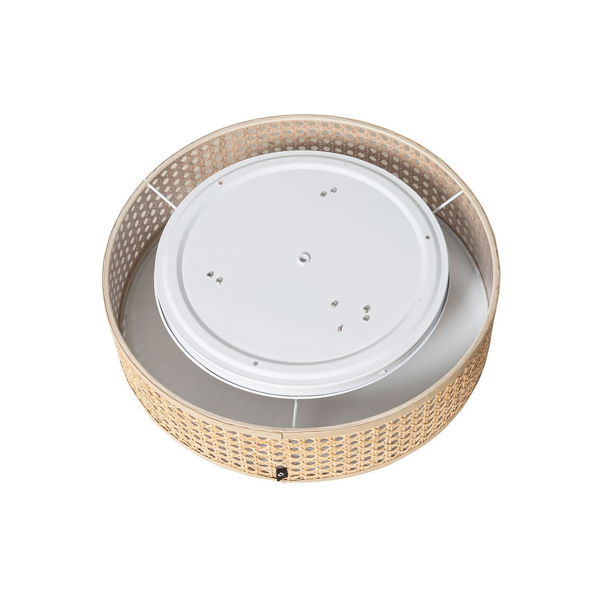 Oosterse plafondlamp rotan 40 cm 3-lichts - Tromma