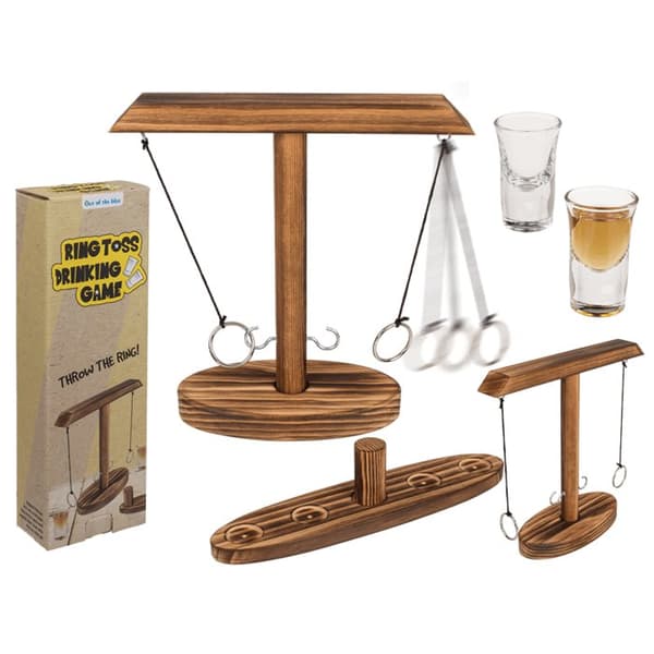 Wooden Ring Toss drikkesspill
