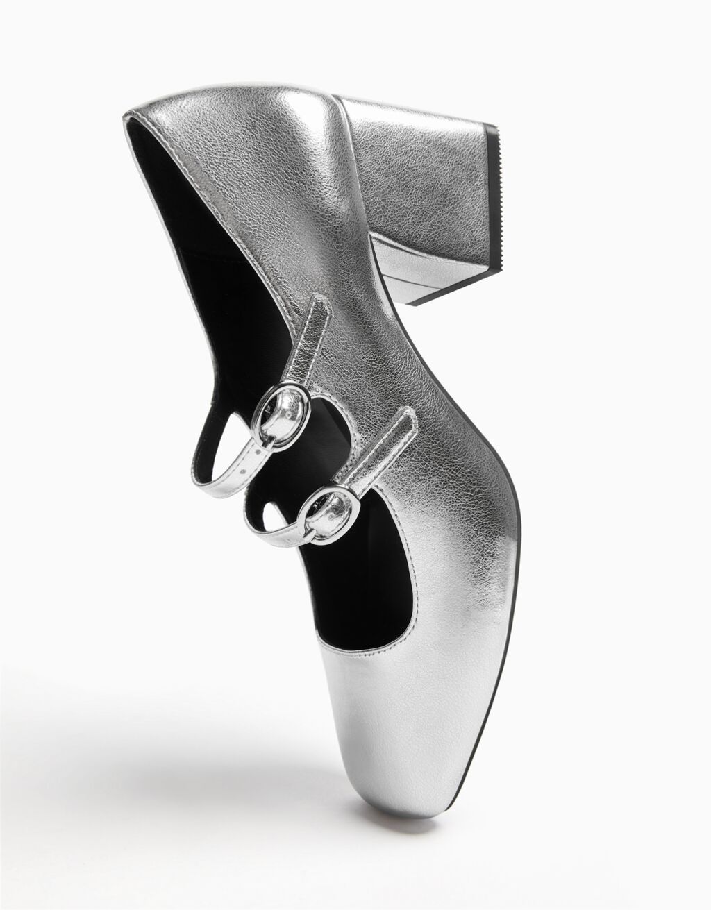 sapatos Mary Jane com salto bloco