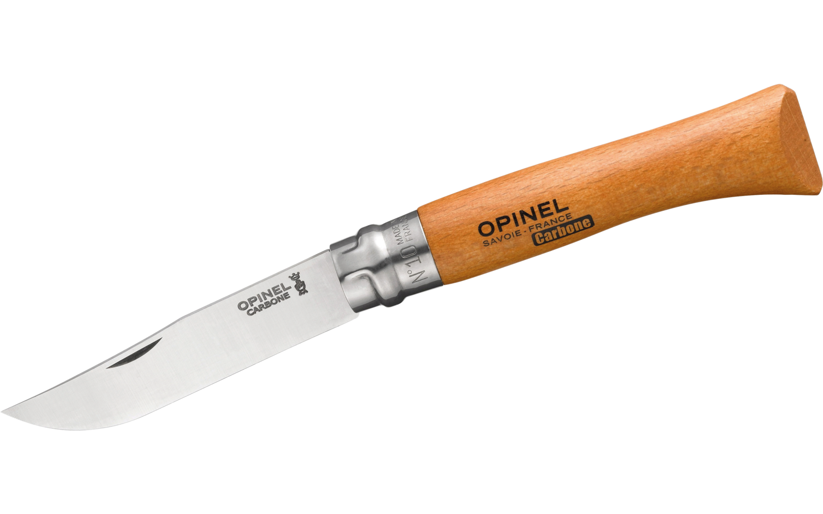 Opinel N°10 Taschenmesser Klingenlänge 10 cm rostfreier Stahl
