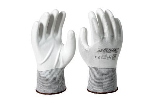 4tecx Handschoen PU wit maat 9 VE=3 - 4054800157