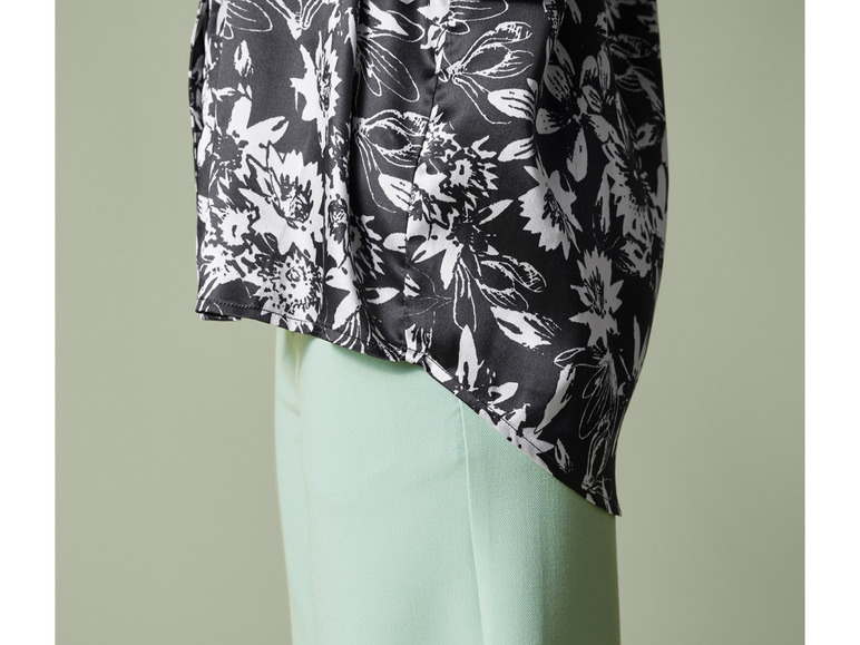 Dames satijnen blouse