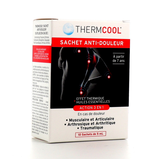 Gel anti-douleurs froid et huiles essentielles ThermCool