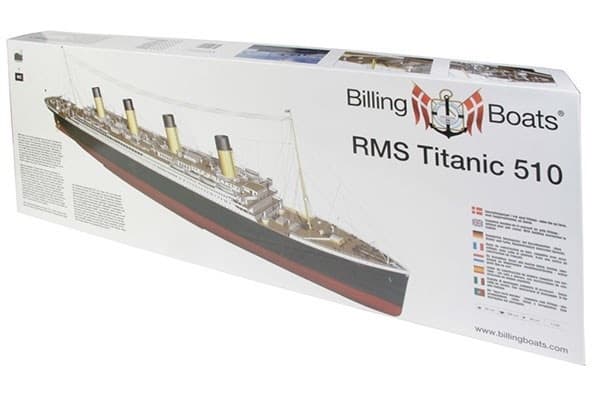 1:144 RMS Titanic Komplett - Skrog i tre