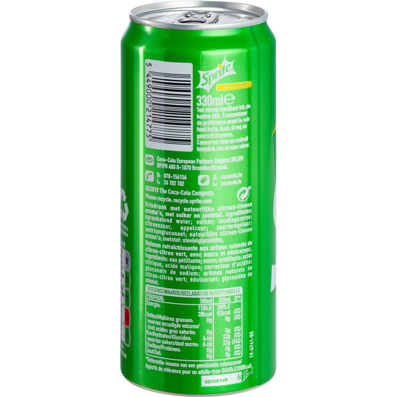 Sprite Original 33 cl - 24 canettes