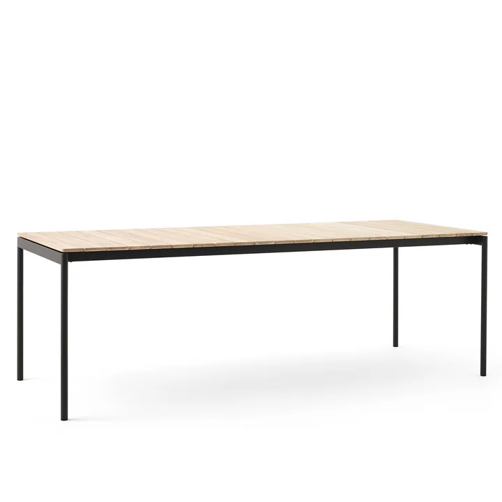 &Tradition - Ville Gartentisch AV26, 220 x 90 cm, warm black