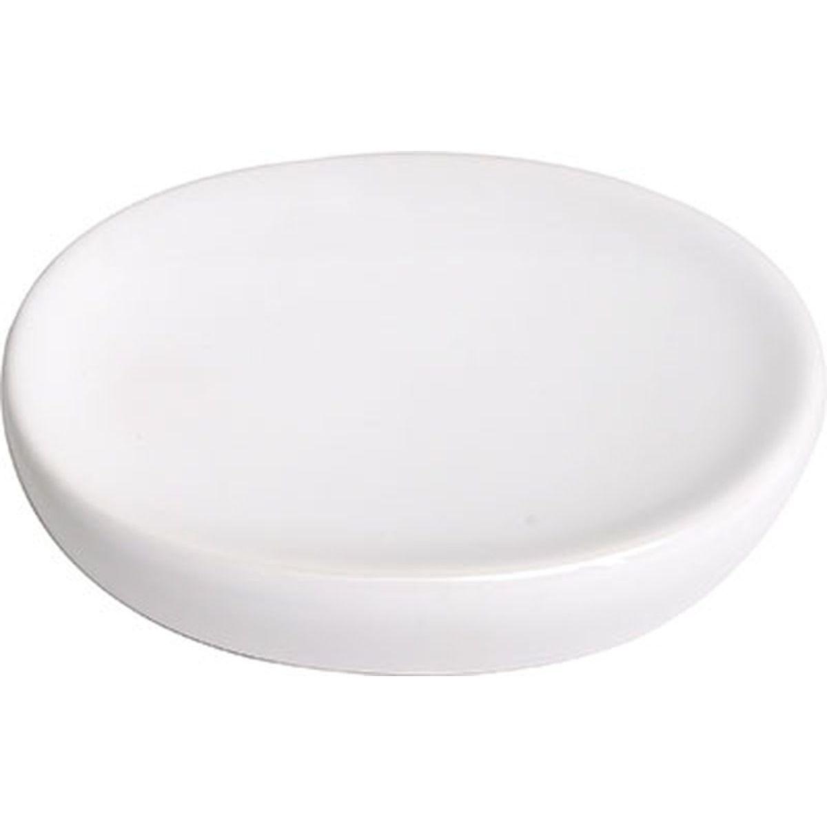 PORTE SAVON DOLOMITE OVAL BLANC