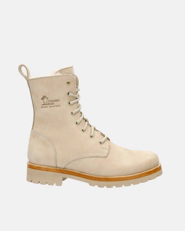PANAMA JACK nubuck veterboots beige Nubuck Veterboots Dames