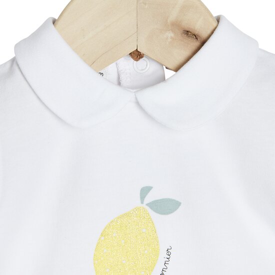 Sous le citronnier Body manches courtes   Linen        de               Marèse
