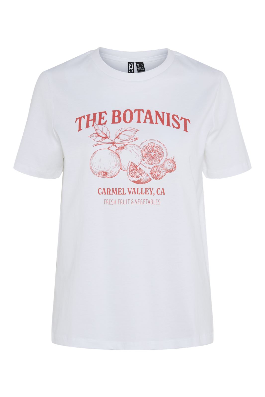 Pieces Pcsille Printed T-Shirt 4675011 bright white the botanist