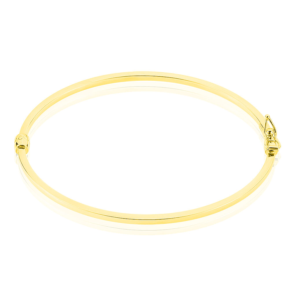 Bracelet Jonc Cynthia Fil Carre Lisse Or Jaune