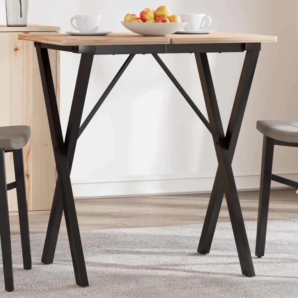 vidaXL X-vormige tafelpoten 60x50x73 cm staal
