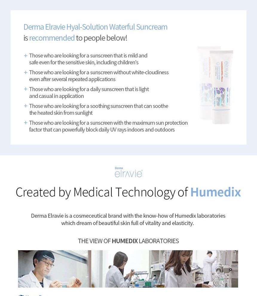 Derma Elravie - Hyal-Solution Waterful Sun Cream