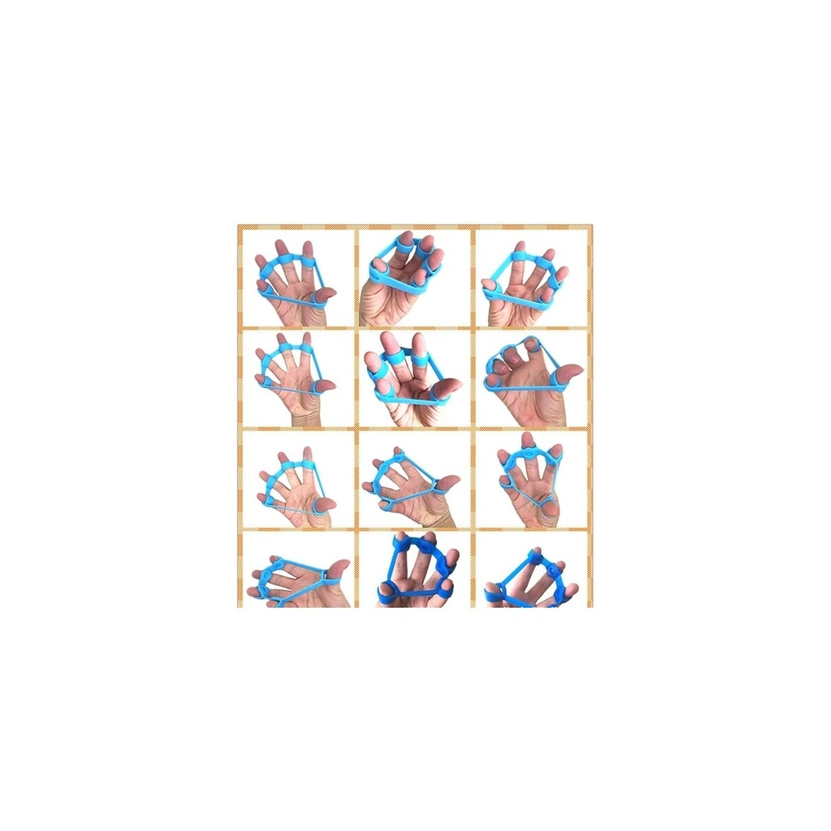 Finger Styrketrening gummireimer