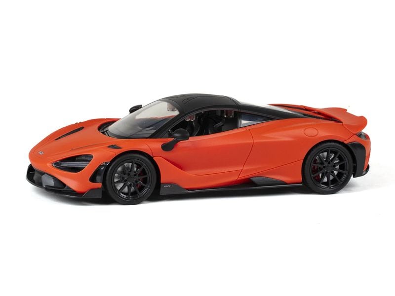 TEC-TOY Auto McLaren 765LT mit Licht, Orange, 1:16 Ferngesteuerter Sportwagen mit Licht für Kinder ab 6 Jahren