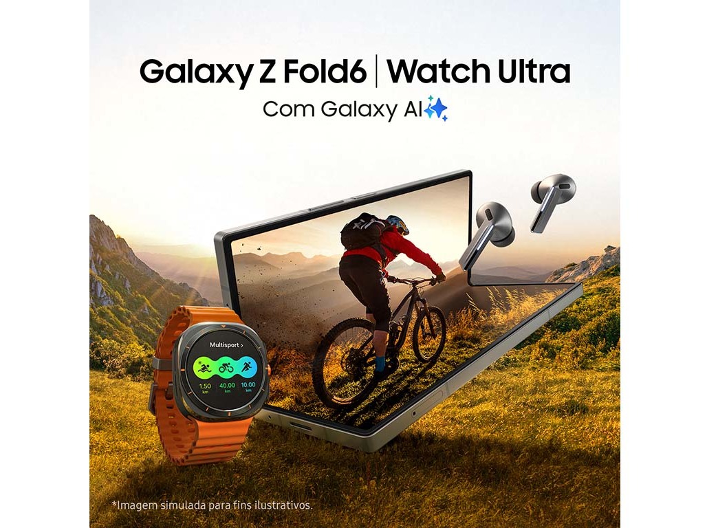 SMARTWATCH SAMSUNG WATCH ULTRA 47MM TITANIUM/LARANJA LTE